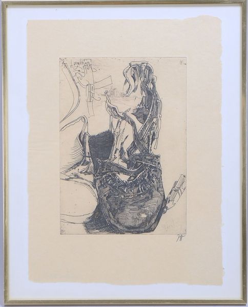 Janssen, Horst (1929 - 1995 Hamburg), 'Schuh', Radierung, in der Platte bezeichnet 'Langenhorn/Olden