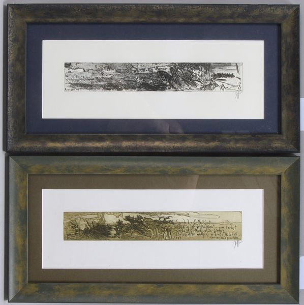 Janssen, Horst (1929 - 1995 Hamburg), 2 Radierungen, jeweils in der Platte bezeichnet und datiert (1