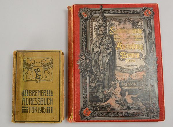 2 regionalhistorische Bände (Bremen): 1x 'Adressbuch der Freien Hansestadt Bremen' (Bremen: Carl Sch