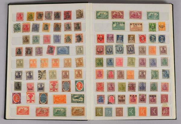 Briefmarkensammlung ('Deutschland'): beginnend ab 'Deutsches Reich', mit ersten 'Pfennig'-Ausgaben b
