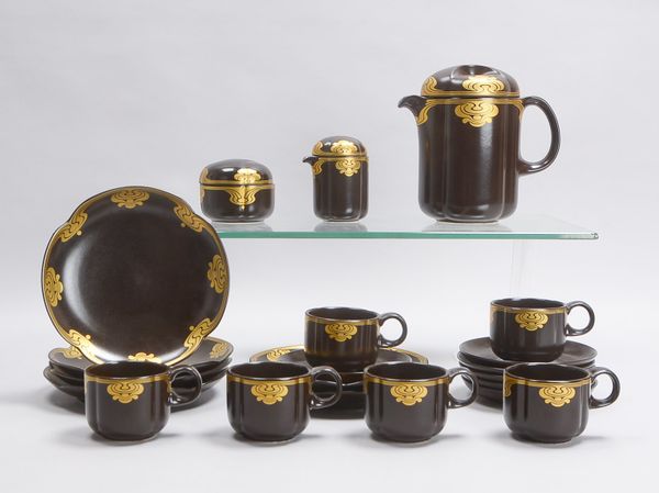 Rosenthal/Studio Line, Kaffeeservice, Form 'Bodil', Entwurf: Björn Wiinblad, komplett für 6 Personen