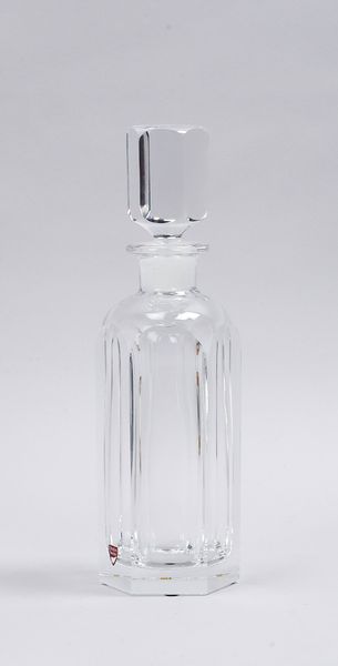 Orrefors/Schweden, Designer-Glaskaraffe, Bleikristallglas, Modell-Nr. 'A4392-82', 6-eckiger Korpus/f