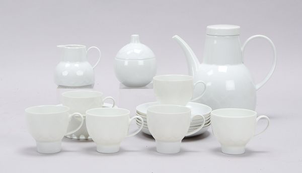 Rosenthal/Studio Line, Mokkaservice, Form 'Lotus', Entwurf: Björn Wiinblad & Tapio Wirkkala, für 6 P