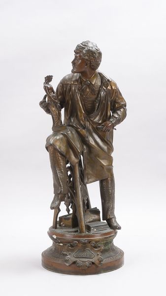 Skulptur nach Arthur Waage (1833 - 1898), 'Arts' (Allegorie der Künste), Zinkguss bronziert, rückeit