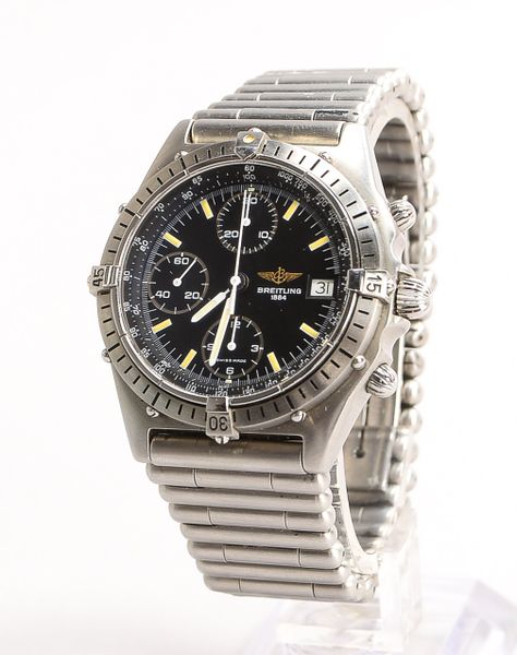 Herrenarmbanduhr, Breitling Chronomat, Chronograph, Automatik, Ref.-Nr. 81.950, Edelstahlgehäuse und