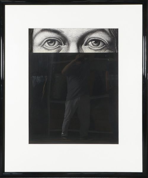 Kühn, Volker (1948 Neuenkirchen - 2023 Lilienthal), 'Der Blick', Materialcollage - Unikat aus der Se