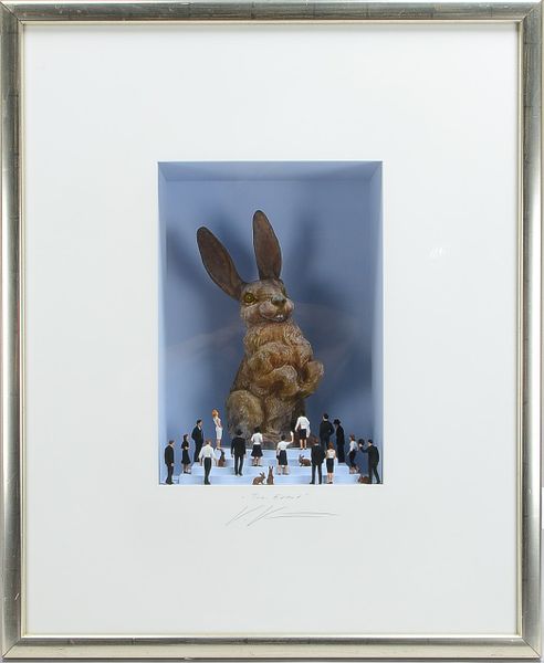 Kühn, Volker (1948 Neuenkirchen - 2023 Lilienthal), 'The Event', Materialcollage - Unikat aus der Se