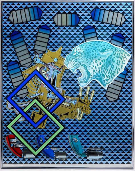 Phillips, Peter (1939 Birmingham - 2025), 'Spectocoupling Impeller', Serigrafie auf silberbeschichte