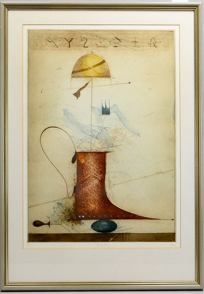 Josef, Werner (*1945 Graslitz/Erzgebirge), 'On the Road', Farbradierung, Auflage-Nr. '98/150', unten