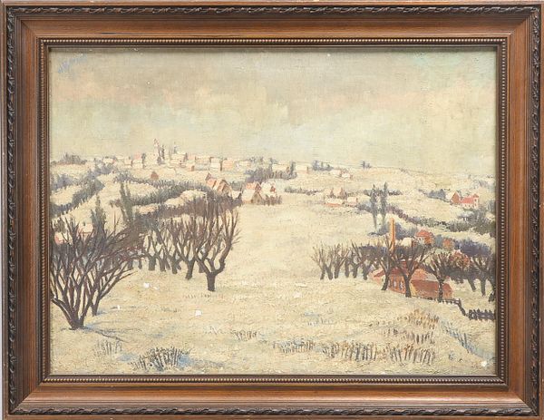 Bittdorf, Wilhelm (1904 Offenbach - 1951 Berlin), "Dorf in Winterlandschaft", Öl/Lw, oben links sign