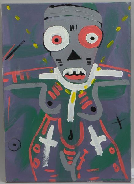 Owusu-Ankomah, K., Kaakaamotonyi, Acryl/Leinen, sign./dat.; Maße 70 x 50 cm