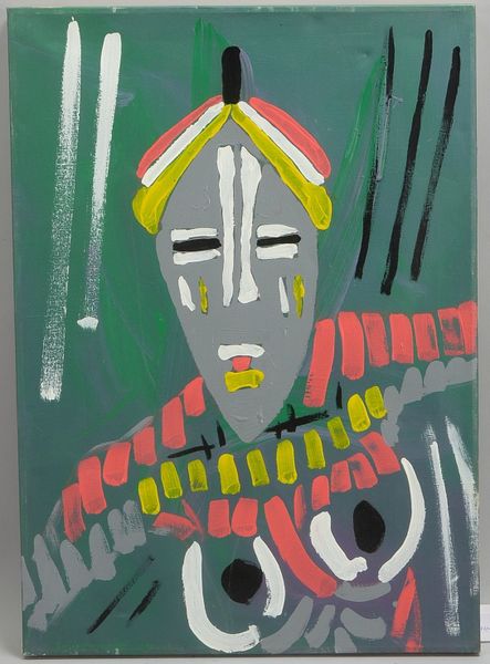 Owusu-Ankomah, K., Kaakaamotonyi, Acryl/Leinen, sign./dat.; Maße 70 x 50 cm