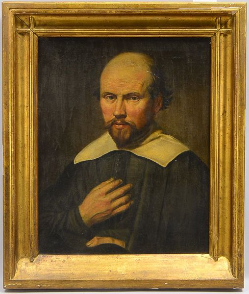 Gemälde, 'Portrait eines Geistlichen', Öl/Lw, unsigniert; Bildmaße 50 x 41 cm, Rahmenmaße 65 x 54 cm