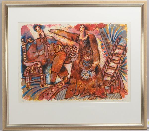 Tobiasse, Théo, Jour de fête, Farblithografie, signiert; RM 86,5 x 96,5 cm
