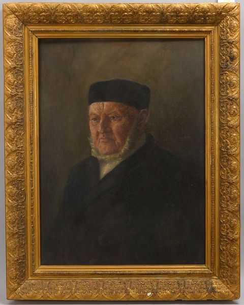 Gemälde, Feldprediger, Öl/Lw, im Prunkrahmen; BM 75 x 55,5 cm, RM 95 x 75,5 cm