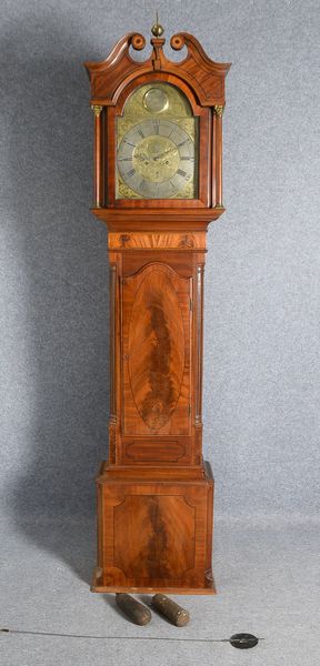 Standuhr (W. Galloway, Kilbirnie/Schottland, um 1800), 8-Tage-Werk mit Stundenschlag auf Glocke, im