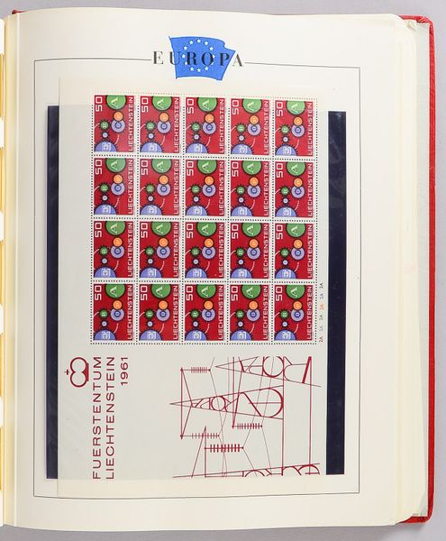 Briefmarkensammlung (Europa/Cept-Gemeinschaftsausgaben, 1956 - 1969): komplett, postfrisch - inklusi