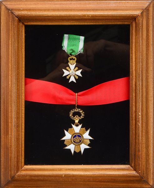 'Kronen-Orden', Kommandeurkreuz am Halsband, Königreich Belgien, 60/70er Jahre, vergoldet und Zivilv
