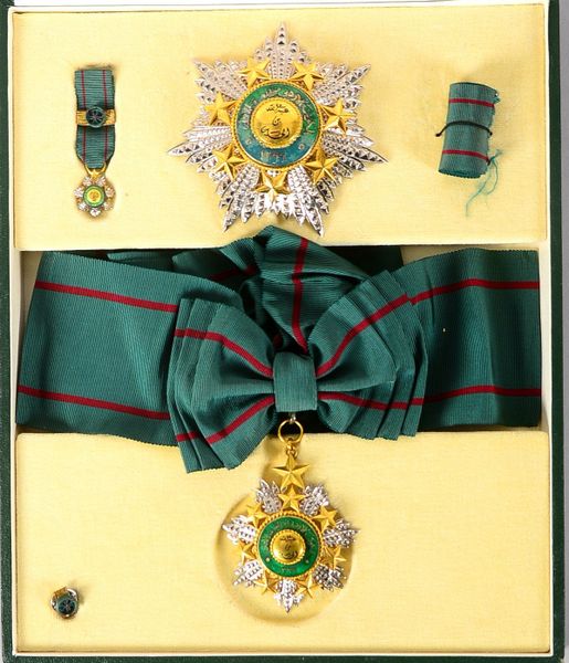 Sammler-Ehrenzeichen (Kgr. Jordanien, Zeit des Königs Abdullah I. um 1950 - nur an gekrönte Häupter,