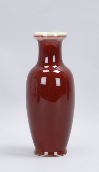 Porzellan-Tischvase (China - mit Sechs-Zeichen-Marke/Unterglasurmarke in Blau), Balusterform, Korpus
